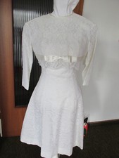 Sixties Vintage Brautkleid / Partykleid Spitze Größe S, kurz mit Jäckchen
