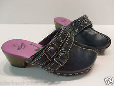 ANSEHEN < miho  CLOGS Gr. 31 blau Pantoffel Mädchen Schuhe Schlappen Holzclogs 