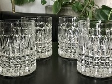 Vintage 4x edel Whisky Gläser  Tumbler Becher Kristallglas Nachtmann Edel