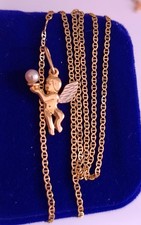 Kette mit Anhänger RotGold