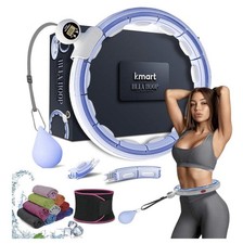 K-MART – Smart Hula Ring, 28-teilig, Fitness Hoop mit Massage & 360° Ball, Blau