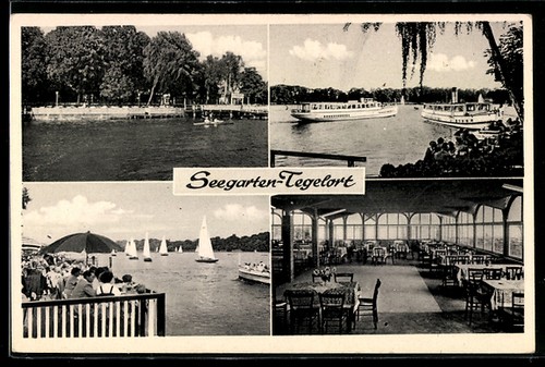 Berlin tegelort seegarten - ak,
