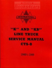 International Shop Service Reparatur Manuell Pickup Truck K KB Ernte 40-49