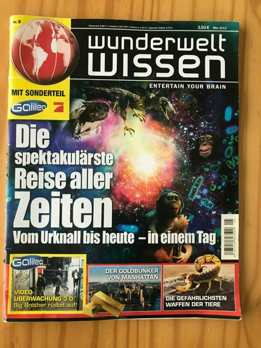 Zeitschrift wunderwelt wissen - zeitschrift,