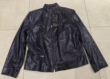 SchwarzeDamen Leder Jacke mit