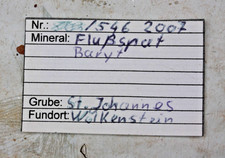 Fluorit, Baryt, 2 Stück, St. Johannes, Wolkenstein, 7 cm, 76 g (9-546)