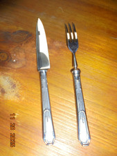 Vollständiges Obstbesteck, 12 Teile, Jugendstil: wirklich schönes Dekor