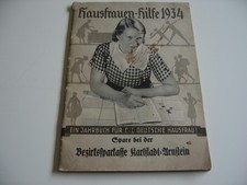 Hausfrauen-Hilfe 1934 Kalender Haushalt Werbung Sparkasse Karlstadt-Arnstein