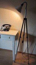 Tripod Lampe Dreibein Stehlampe  Bauhaus Stativ Schwanenhals