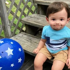 28" Painted Cute Toddler Boy