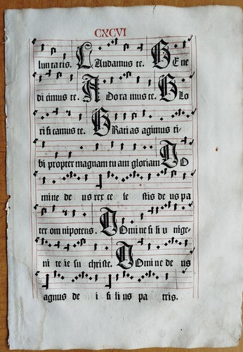 Original post inkunabel blatt - inkunabel,