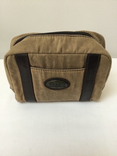Fossil canvas leder - canvas,