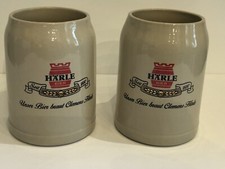 2 Stück Bier-Krug: Härle Bier Leutkirch  (Stein-Krug / Bierkrug), 0,5 Liter