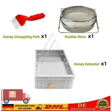 Honigernte-Set, Honig Sieb Doppelsieb Entdeckelungsgeschirr Entdeckelungswanne