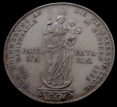 Bayern gulden 1855 - bayern, 2