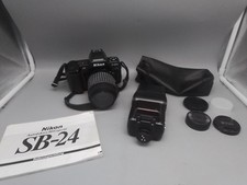 Nikon Kamera,Analogkamera,AF F-801s,Objektiv Hama UV Ø52 (XXV),Blitzgerät SB-24