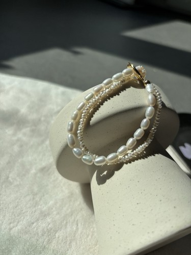 Echte perlenarmband zwei - perlenarmband.,