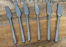 6x Vintage Ikea Data Messer