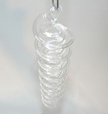Glas Spirale Mobile Fensterdekoration Glasspirale Doppelhelix ca 18 cm