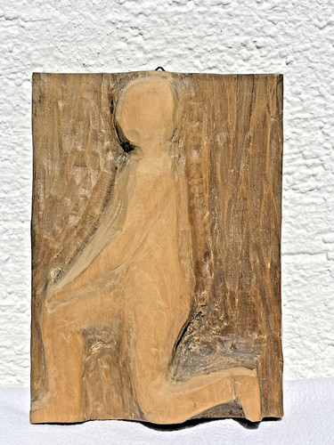 Geschnitzte holzskulptur zum - geschnitzte,