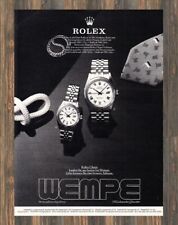 Rolex Datejust - WEMPE - Reklame Werbeanzeige Original-Werbung 1980