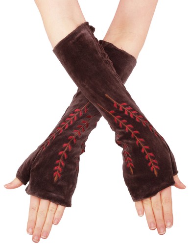 Armstulpen damen samt - armstulpen,