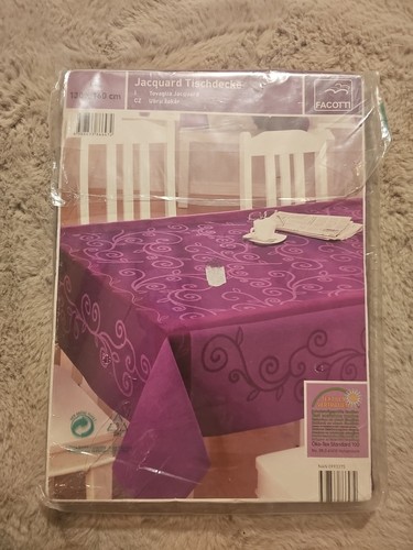 Jacquard tischdecke lila - jacquard-tischdecke,