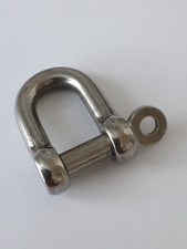 Schäkel aus Edelstahl Rundmaterial , Bolzen  10 mm, neu