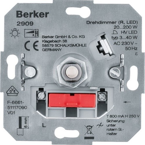Berker 2909 drehdimmer - berker,