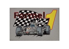  Aufnäher Formel 1 grau Fahne