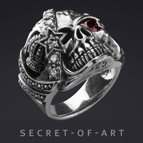 Skull totenkopf silber 925 - totenkopf,