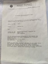 ABE Nr. 35813 Heckspoiler Mercedes Typ 8XA 4598 Und 8XE  Heckspoiler Hella W201