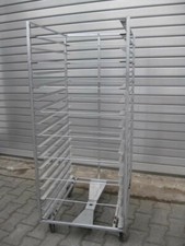 Stikkenwagen / Ofenwagen Edelstahl 17 x 58/78 cm