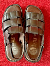 Schwarze Herren Sandalen Gr