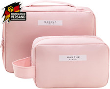 Kosmetiktasche Make-Up-Tasche Wasserdicht Damen Mädchen Rosa Set