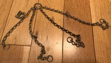 Vintage Metall Lichterkette Hänger Kronleuchter Leuchte alt 4 Abschnitte 35cm (L8)