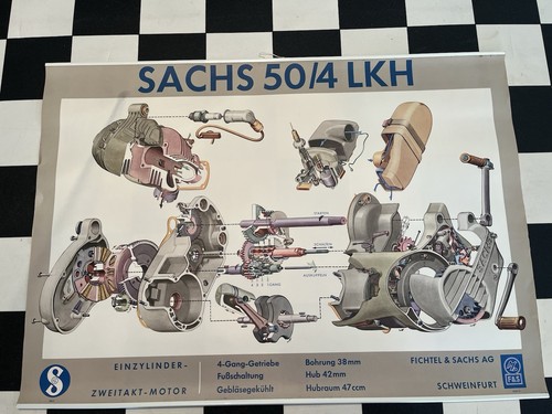 Sachs lkh altes plakat - sachs, 50/4
