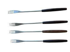 Vintage Fonduegabeln Teak Holz