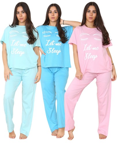 Damen pyjama set let - set,