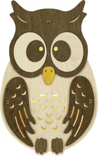 Fensterbild Eule  beleuchtet