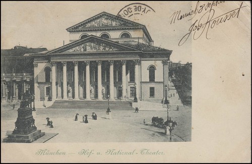 Ansichtskarte münchen hof - ansichtskarte, hof-