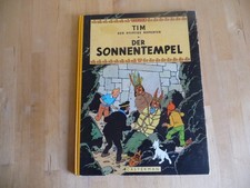 Tim der pfiffige Reporter Der Sonnentempel 1. Auflage Casterman