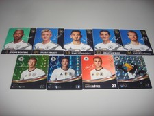 9x REWE Fußball DFB Deutschland normale & Glitzer Sammelkarten EM 2016 & WM 2018