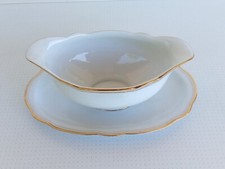 Vintage Sauciere von Schirnding Bavaria mit Goldrand Porzellan