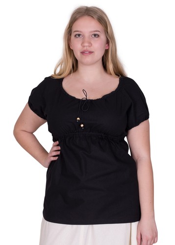 Mittelalter kurzarm bluse - mittelalter, kurzarm-bluse