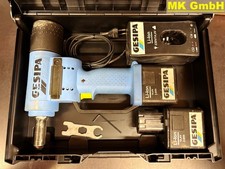 GESIPA Accubird Blindnietgerät, 2x 14,4V-2,6Ah Li-Ion, Ladegerät + 4x Mundstück