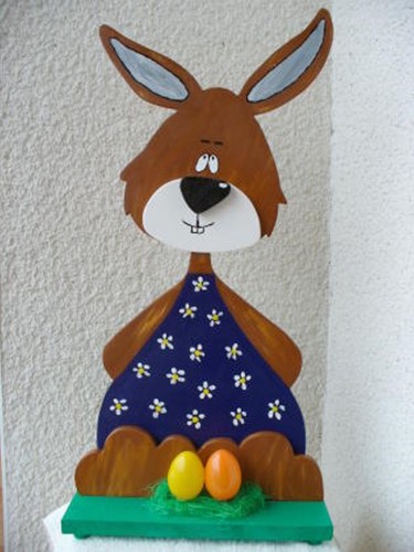 Osterhase holzfigur ostern - osterhase,