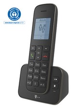 Telekom Sinus A207 Schnurlostelefon mit AB Schwarz Strahlungsarm NEU OVP
