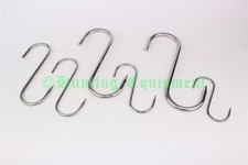 5 Stück S-Haken verschiedene Größen Edelstahl rostfrei Fleischhaken Speckhaken