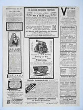 Robey & Co. Lokomobile, Nürnberg, Papierwäsche, Chemisettes, Anzeigen von 1874